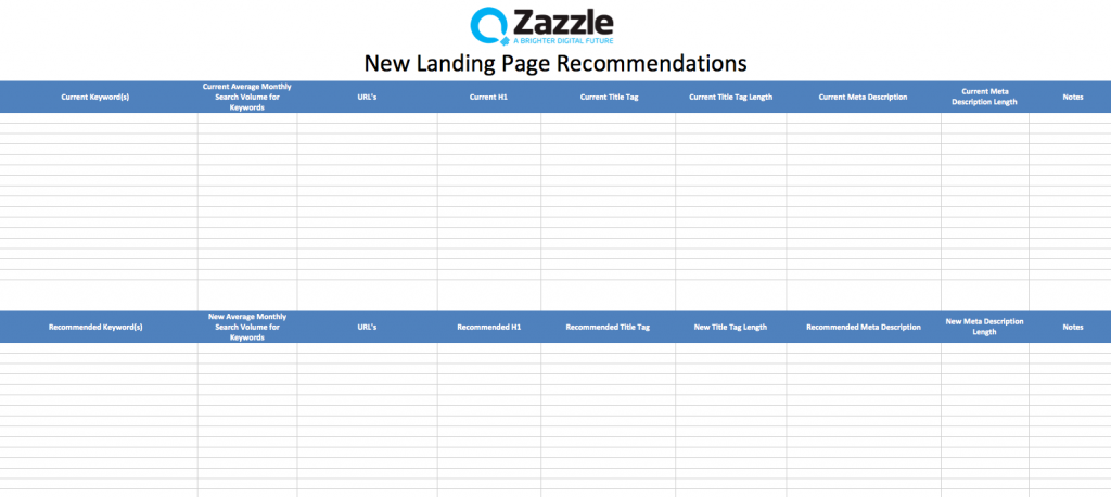 Keyword Research Template