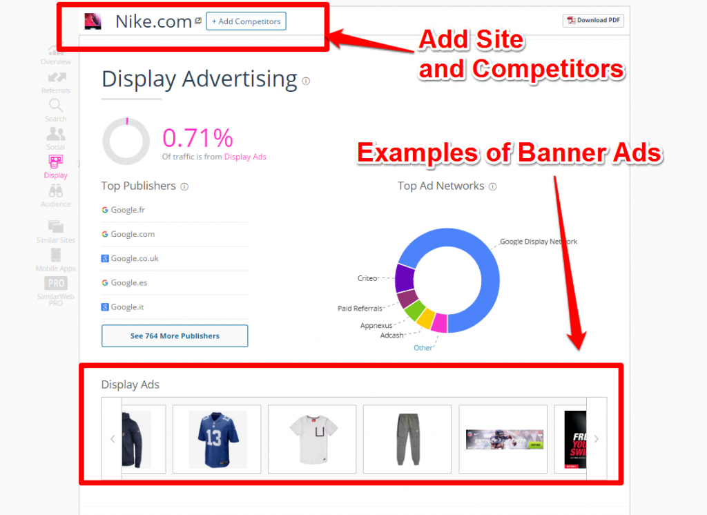 SimilarWeb Search for Nike