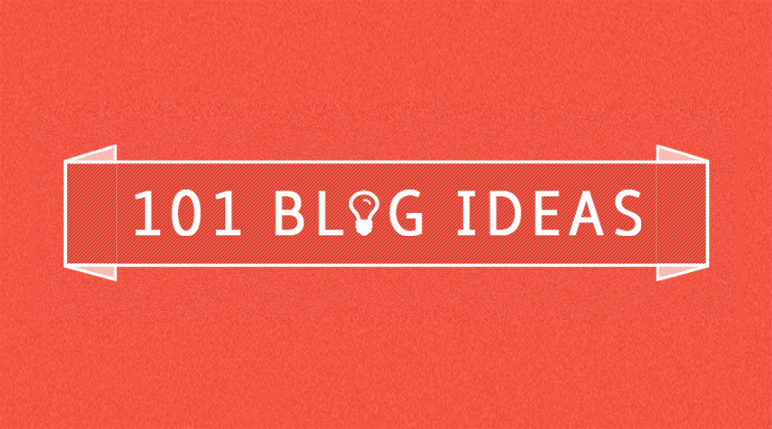 101 blog ideas image