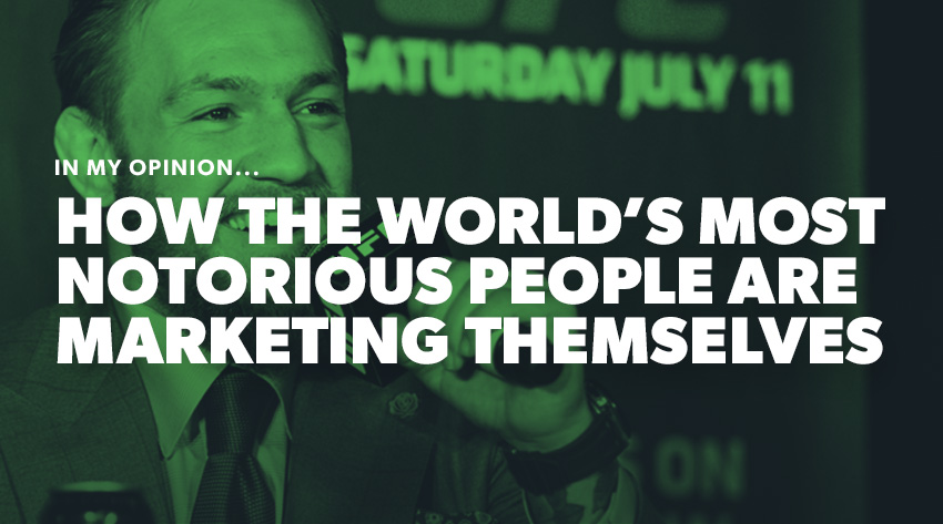 Notorious people marketing themselves, Connor McGregor banner image