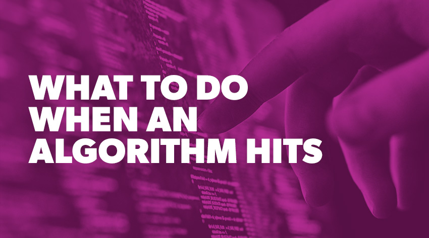 What to do When an Algorithm Hits